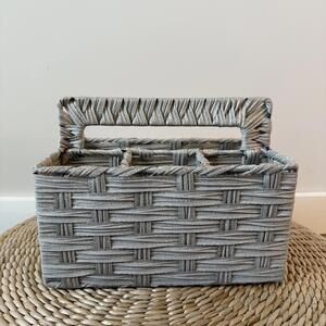 Pier 1 Woven Storage Basket with Handle